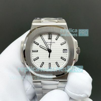 Best Patek Philippe Nautilus 5711 White Dial BBF Swiss Movement Clone Watch 